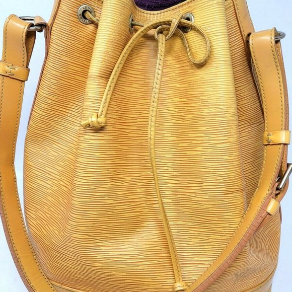 Auth Louis Vuitton Noe Yellow Epi Leather Bucket - Picture 3 of 11